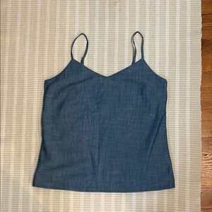 J. Crew Blue Fitted Sleeveless Camisole